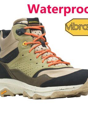 Brand New Merrell Men's Speed Solo Mid Hiking Shoes - Lightweight, Waterproof